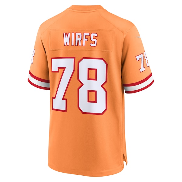 Tristan Wirfs Tampa Bay Buccaneers Nike Throwback Game Jersey - Orange/Red