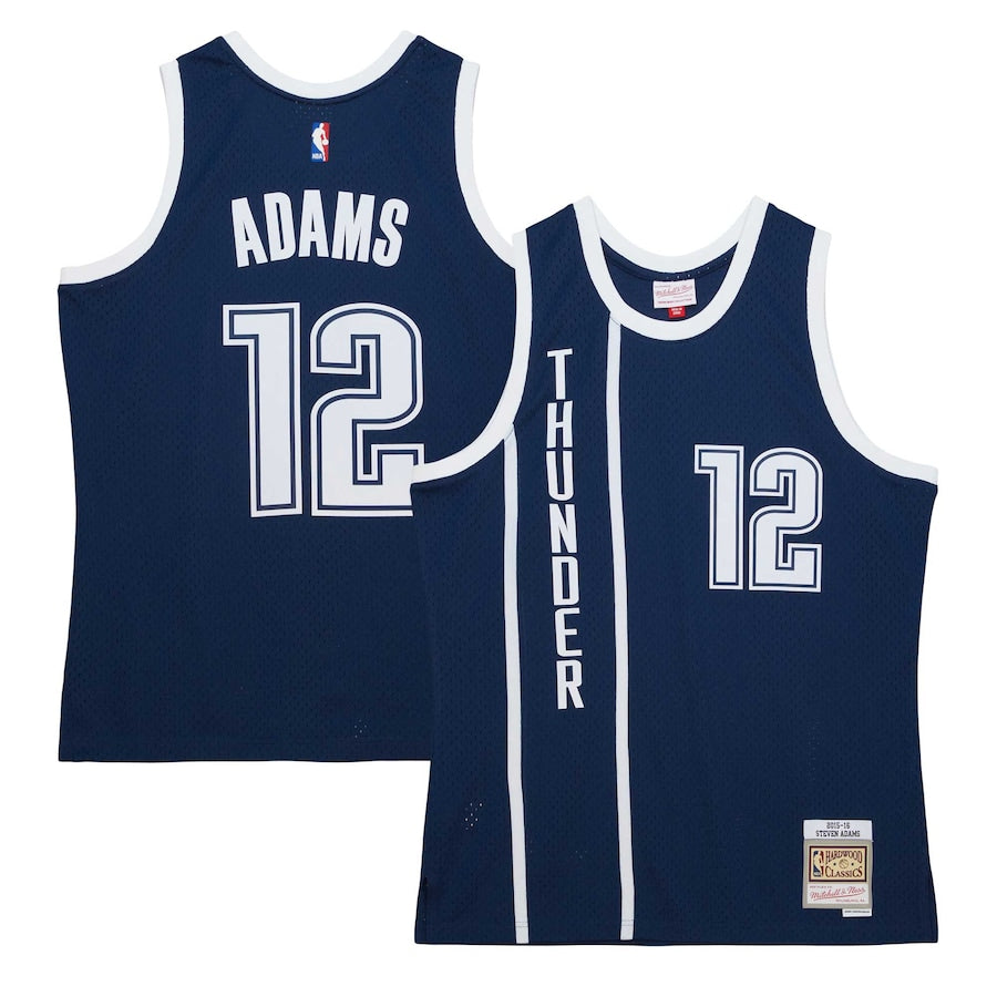 Steven Adams Oklahoma City Thunder Hardwood Classics Swingman Jersey - Navy