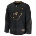 Minnesota Wild  2024 Military Appreciation Practice Jersey - Black