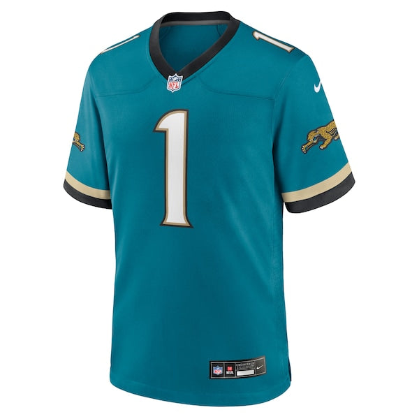 Travis Etienne Jr Jacksonville Jaguars Nike Prowler Throwback Player Game Jersey - Teal