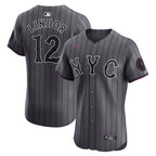 Francisco Lindor New York Mets Nike City Connect Elite Jersey - Gray