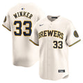 Jesse Winker Milwaukee Brewers Nike Home Limited Player Jersey - Cream