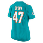 Cam Brown Miami Dolphins Nike Women's  Game Jersey -  Aqua