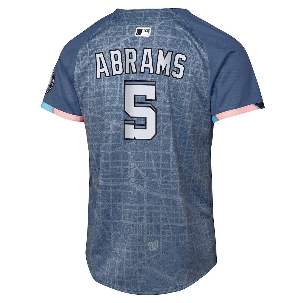 CJ Abrams Washington Nationals Nike Youth City Connect 2025 Limited Jersey - Blue