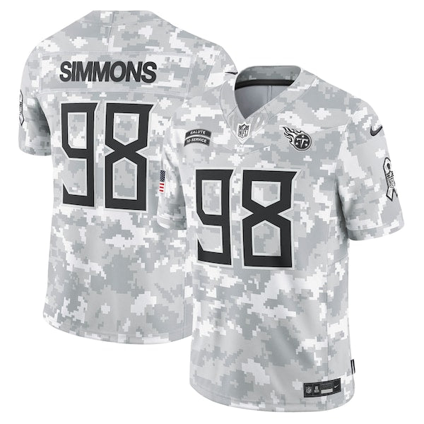 Jeffery Simmons Tennessee Titans Nike 2024 Salute to Service Limited Jersey - Arctic Camo