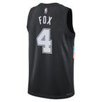 De'Aaron Fox San Antonio Spurs Nike Unisex 2025/26 Swingman Jersey - Black - City Edition
