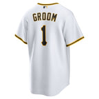 Pittsburgh Pirates Nike #1 Groom Home Replica Jersey - White