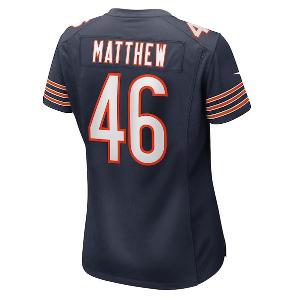 Christian Matthew Chicago Bears Nike Women's  Game Jersey -  Navy