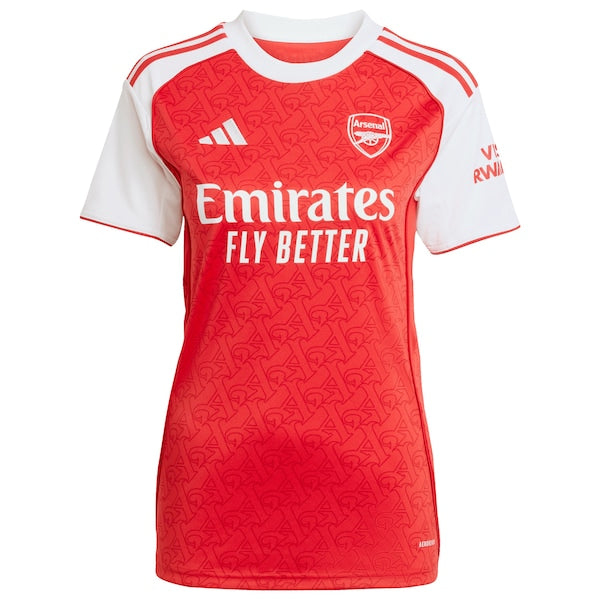 Arsenal adidas Women's 2025/26 Home Replica Jersey - Red/Blue