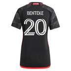 Christian Benteke D.C. United adidas Women's 2024 The Icon Kit Replica Player Jersey – Black