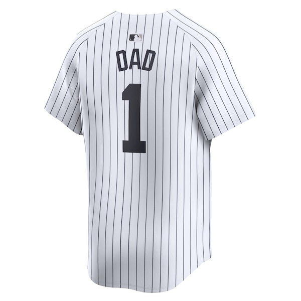 New York Yankees Nike #1 Dad Home Limited Jersey - White