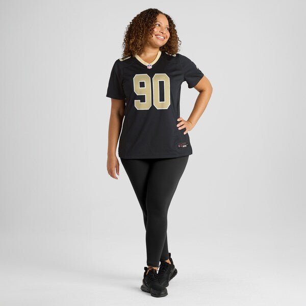 Bryan Bresee New Orleans Saints Nike Women's  Game Jersey -  Black