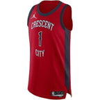 Zion Williamson New Orleans Pelicans Jordan Brand Authentic Jersey - Association Edition - Red