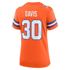 Terrell Davis Denver Broncos Nike Women's Mile High Collection 1977 Throwback Retired Player Game Jersey - Orange
