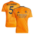Jude Bellingham Los Merengues adidas 2024/25 Away Replica Player Jersey - Orange