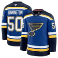 Jordan Binnington St. Louis Blues  Home Premium Jersey - Blue