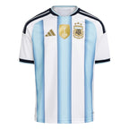 Argentina National Team adidas Youth FIFA x World Cup 2022 Winners Home Replica Jersey - White