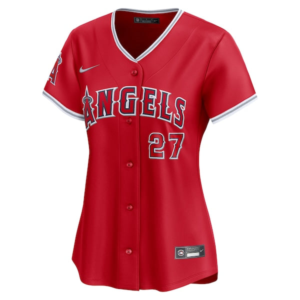 Mike Trout Los Angeles Angels Nike Women's Alternate Limited Player Jersey – Red
