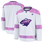 Minnesota Wild  2024 Hockey Fights Cancer Practice Jersey - White