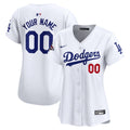 Los Angeles Dodgers Nike Women's 2024 World Series Champions Home Custom Limited Jersey - White