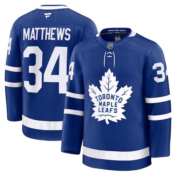Auston Matthews Toronto Maple Leafs  Home Premium Jersey - Blue/White