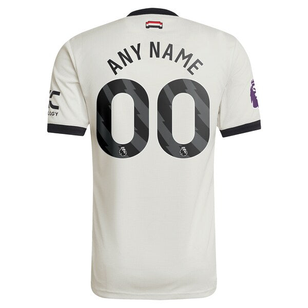 Manchester United adidas Originals  2024/25 Third Custom Authentic Jersey - Cream/Red/Navy