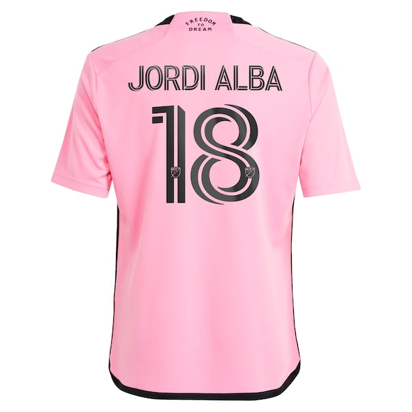 Jordi Alba Ramos Inter Miami CF adidas Youth 2024 2getherness Replica Player Jersey - Pink