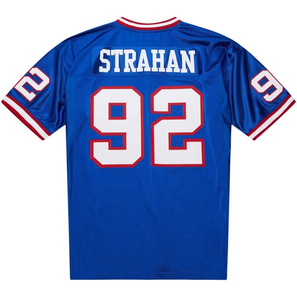 Michael Strahan New York Giants 1993 Authentic Throwback Retired Player Jersey - Royal/White