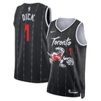 Gradey Dick Toronto Raptors Nike Unisex 2025/26 Swingman Jersey - Black - City Edition