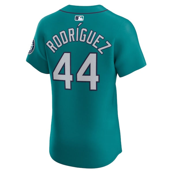 Men's Seattle Mariners Julio Rodríguez Nike Alternate Elite Jersey - Teal/White/Cream