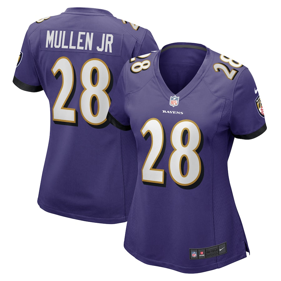 Trayvon Mullen Jr. Baltimore Ravens Nike Women's Team Game Jersey -  Purple