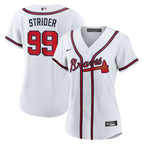 Spencer Strider Atlanta Braves Nike Women's Home Replica Jersey - White