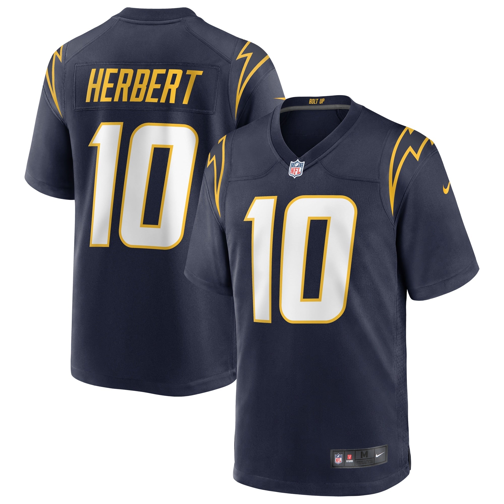 Justin Herbert Los Angeles Chargers Nike 2nd Alternate Game Jersey - Royal/Navy/White