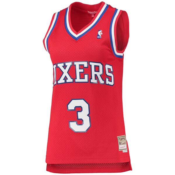 Allen Iverson Philadelphia 76ers Women's 2002/03 Hardwood Classics Swingman Jersey - Red