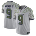 Kenneth Walker III Seattle Seahawks Nike 2025 RIVALRIES Vapor Limited Jersey - Gray