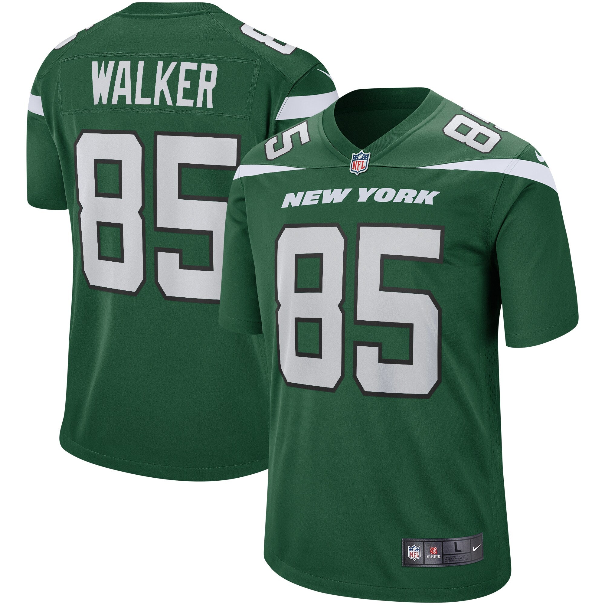 Wesley Walker New York Jets Nike Legacy Retired Player Game Jersey - White/Green