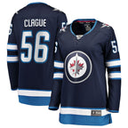 Kale Clague Winnipeg Jets  Women's Home Breakaway Jersey - Navy