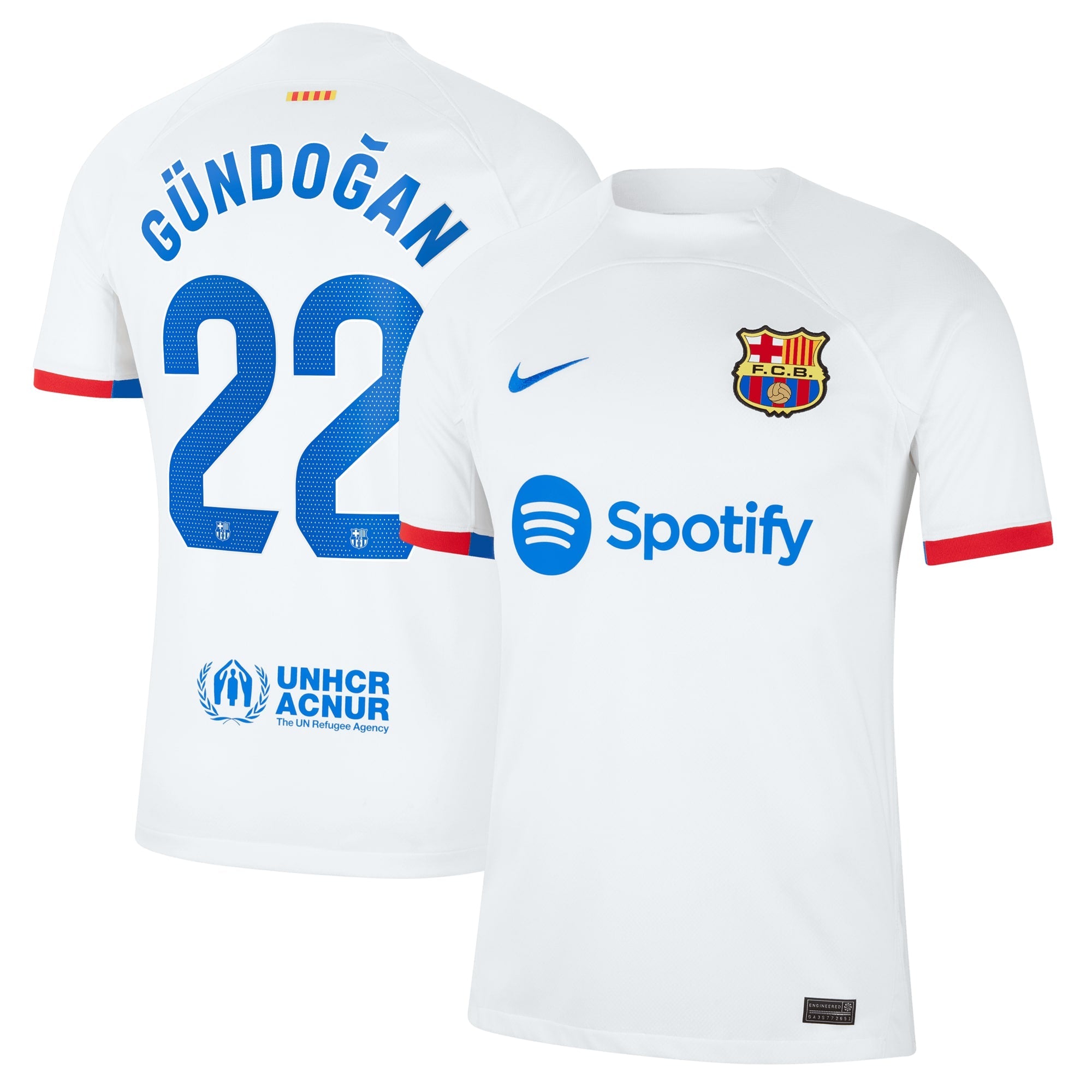 Ilkay Gündogan Barcelona Nike 2023/24 Third Replica Jersey - Aqua/Royal/White