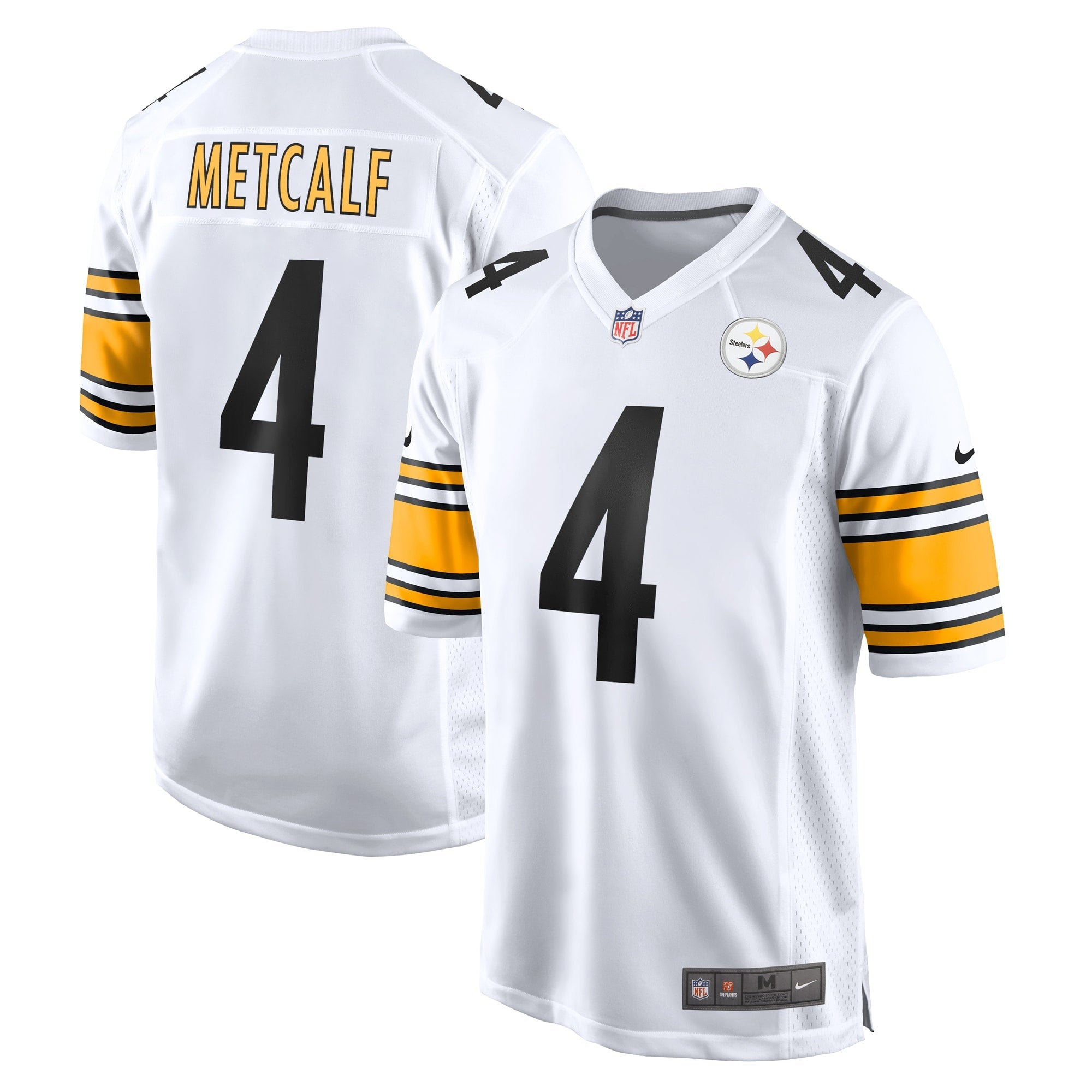 DK Metcalf Pittsburgh Steelers Nike Alternate 1933 Throwback Game Jersey - Gold/White/Black
