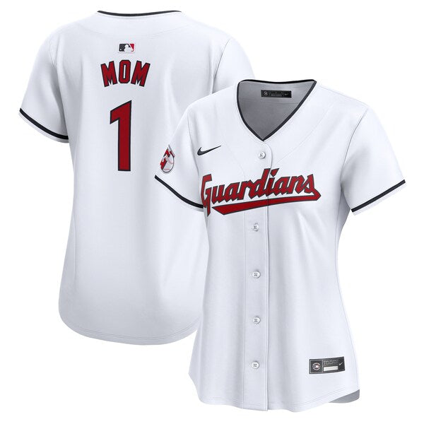 Cleveland Guardians Nike Women's #1 Mom Home Limited Jersey - White