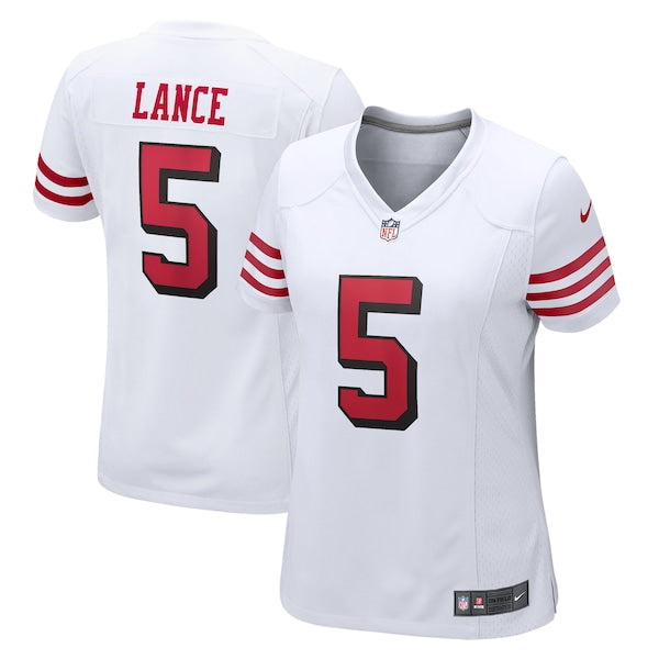 Trey Lance San Francisco 49ers Nike Women's Player Jersey - White/Scarlet