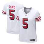 Trey Lance San Francisco 49ers Nike Women's Player Jersey - White/Scarlet