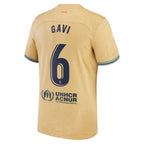 Gavi Barcelona Nike Youth 2022/23 Away Breathe Stadium Replica Player Jersey - Gold
