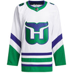 Carolina Hurricanes adidas Whalers Primegreen Authentic Jersey - White