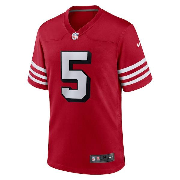 Trey Lance San Francisco 49ers Nike Alternate Game Jersey - Scarlet/Scarlet