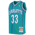 Alonzo Mourning Charlotte Hornets Youth 1992/93 Hardwood Classics Swingman Jersey - Teal