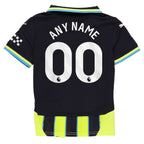 Manchester City Puma Youth 2024/25 Away Replica Custom Jersey - Navy