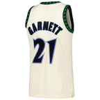 Kevin Garnett Minnesota Timberwolves  Chainstitch Swingman Jersey - Cream