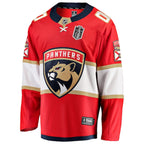 Florida Panthers  2025 Stanley Cup Final Home Breakaway Custom Jersey - Red