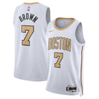 Jaylen Brown Boston Celtics Nike Unisex 2025/26 Swingman Jersey - White - City Edition